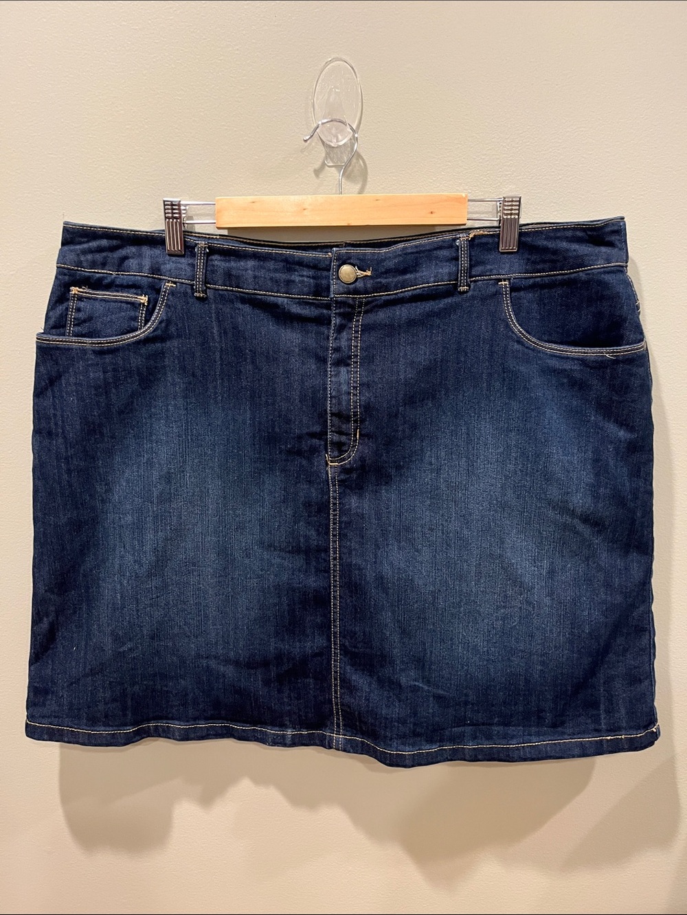 Croft & Barrow Dark Wash Denim Jean Skirt